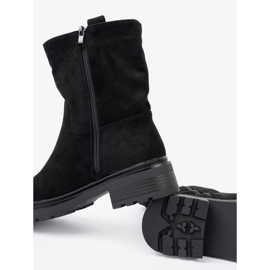 Shelvt Botines elegantes con una suela gruesa y negra negro 1