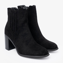 Shelvt Botines negros de ante 3