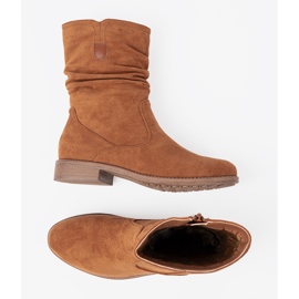 Shelvt Botas de caramelo con una parte superior arrugada 4