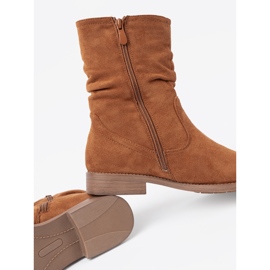 Shelvt Botas de caramelo con una parte superior arrugada 1