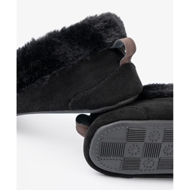Shelvt Zapatillas suaves y negras como mocasines con arco negro 1