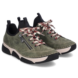 Cómodos zapatos Rieker W RKR610 verde 13