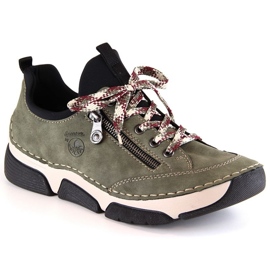 Cómodos zapatos Rieker W RKR610 verde 16