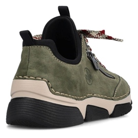 Cómodos zapatos Rieker W RKR610 verde 19