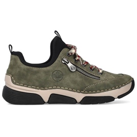 Cómodos zapatos Rieker W RKR610 verde 23