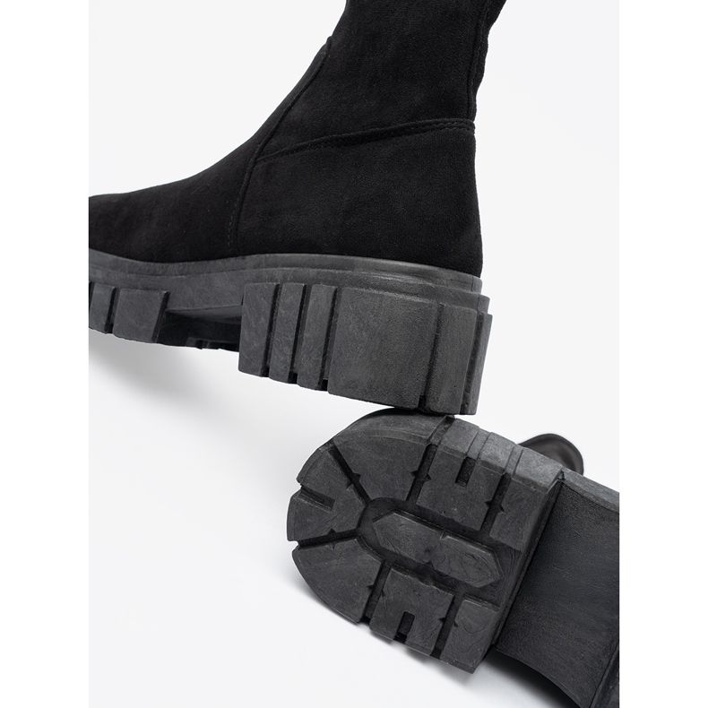 Botines de mujer Shelovet de ante negro 1