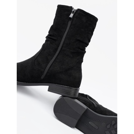 Shelvt Botas negras clásicas con una parte superior arrugada negro 2