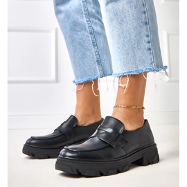Zapatos Kirna ecopiel negros 1