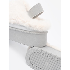 Shelvt Botas de nieve de plata con pelaje y plataforma 1