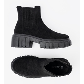 Shelvt Botas negras elegantes en la plataforma negro 4