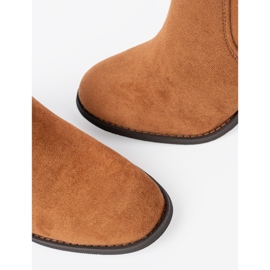 Shelvt Botas de caramelo en el poste de gamuza ecológica 5