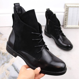 Botines de tacón plano con aislamiento Potocki W WOL88C, negro 7