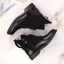 Botines de tacón plano con aislamiento Potocki W WOL88C, negro 12