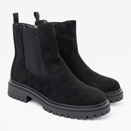 Shelvt Botas negras clásicas en una suela gruesa negro 2