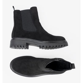 Shelvt Botas negras clásicas en una suela gruesa negro 4