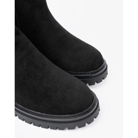 Shelvt Botas negras clásicas en una suela gruesa negro 5