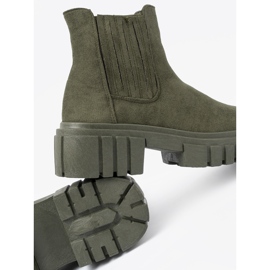 Shelvt Botas verdes con inserciones flexibles 1