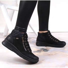 Botas impermeables con aislamiento de cuero Rieker W RKR567 negro 19