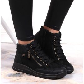 Botas impermeables con aislamiento de cuero Rieker W RKR567 negro 32