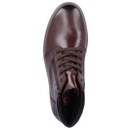 Botas cómodas de piel con aislamiento de lana Rieker M RKR625 marrón 22