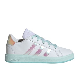 Adidas Grand Court Lifestyle Lace Tennis JR JR6097 Zapatos blanco 1 Adidas Grand Court Lifestyle Lace Tennis JR JR6097 Zapatos blanco 1