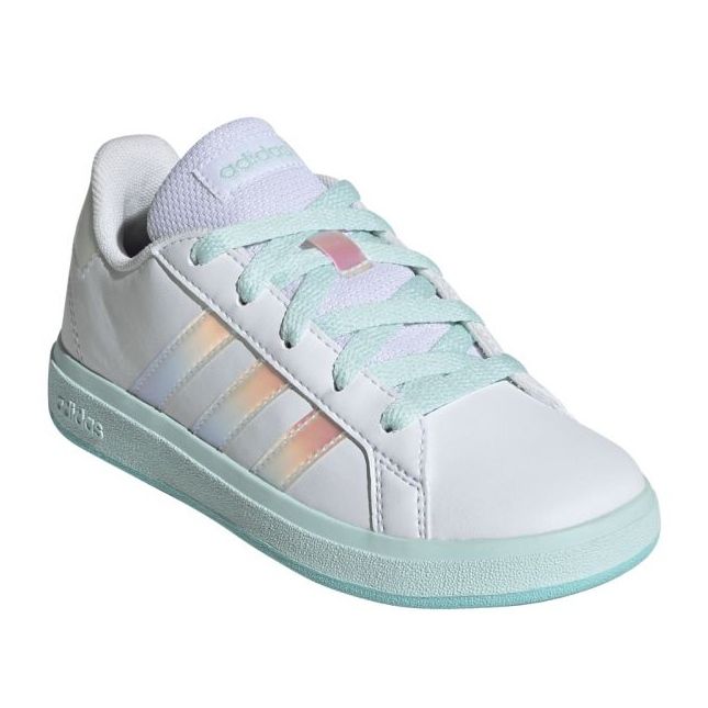 Adidas Grand Court Lifestyle Lace Tennis JR JR6097 Zapatos blanco 2 Adidas Grand Court Lifestyle Lace Tennis JR JR6097 Zapatos blanco 2
