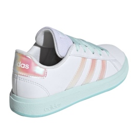 Adidas Grand Court Lifestyle Lace Tennis JR JR6097 Zapatos blanco 3