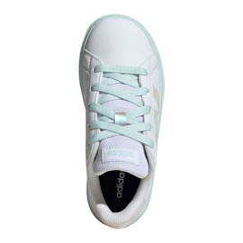 Adidas Grand Court Lifestyle Lace Tennis JR JR6097 Zapatos blanco 4