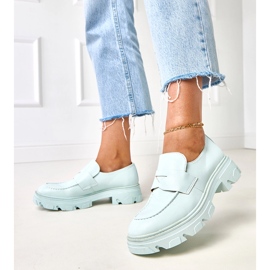 Mocasines de mujer azul de Eco -Leather Kirna 2