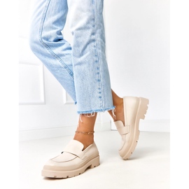 Mocasinas beige hechas de seraphina ecológica 3