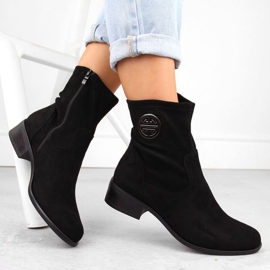 Boots de ante Jezzi en ASA198-28 JEZ432A negro 1