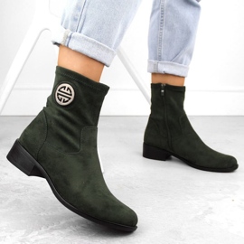 Boots de ante Jezzi en ASA198-28 JEZ432B verde 2
