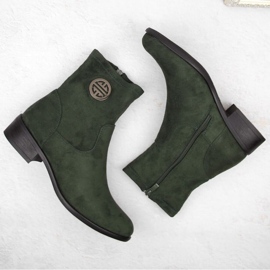 Boots de ante Jezzi en ASA198-28 JEZ432B verde 6