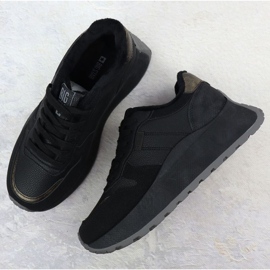 Zapatos en la plataforma Big Star en SS274007 INT2170 negro 3