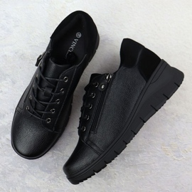 Vinceza Zapatos para Vincez Wedge en 39964 enero411a negro 3