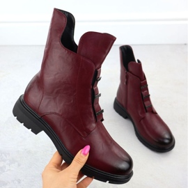 Botas aisladas jezzi en MR2501-4 JEZ454B rojo 1