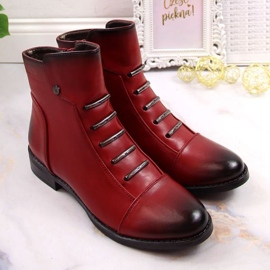 Jezzi W JEZ52G Botines aislantes con adornos, rojo 12