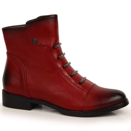 Jezzi W JEZ52G Botines aislantes con adornos, rojo 16