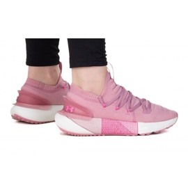 Under Armour Zapatos deportivos femeninos bajo armadura Hovr Phantom 3 3025517-604 rosado 3
