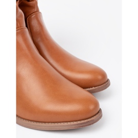 Shelvt COMENTE BOTAS DE CARAMELO CON RUFFLES 6