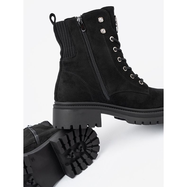 Shelvt Elegantes trabajadores negros con cristales brillantes 2 Shelvt Elegantes trabajadores negros con cristales brillantes 2