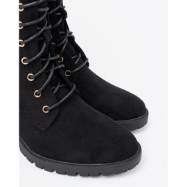Shelvt Botas negras cómodas con un dedo redondo negro 6