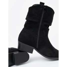Shelvt Botas de mujer negra con un corte clásico negro 2