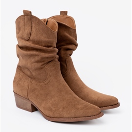 Shelvt Botas de mujer marrones con un corte clásico marrón 2