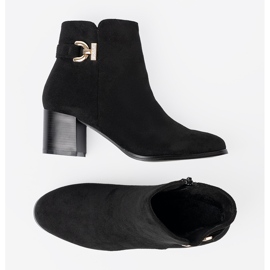 Shelvt Botas negras elegantes con una elegante decoración negro 4