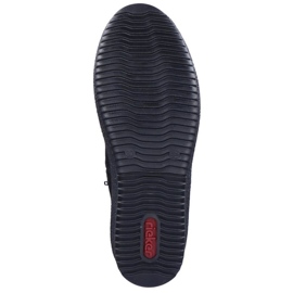 Botas impermeables de nobuck con aislamiento de lana de oveja Rieker W R237 negro 19