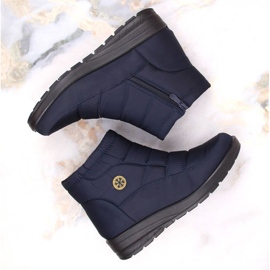 News Botas de nieve con cuña W EVE437B, azul marino 13