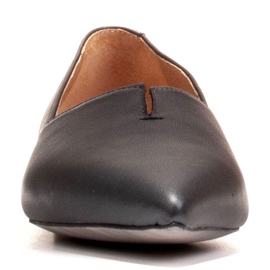 Marco Shoes Ballerinas de mujeres negras Marco 1285 con un corte negro 4