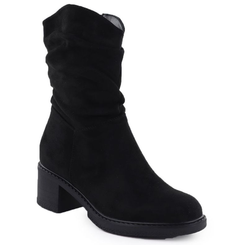 Botas de gamuza para mujeres Potocki negro Z25-CN51303 1