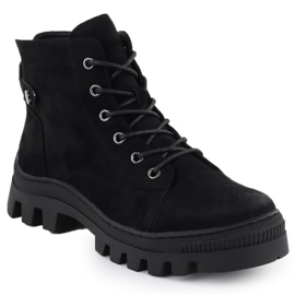 Botas de gamuza para mujeres Potocki negro Z25-JE19317 1